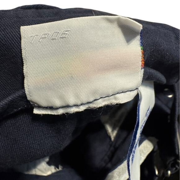 Miniwear Baby Overalls 12M Navy Baseball League 01 Embroidered Shortalls - Picture 3 of 8